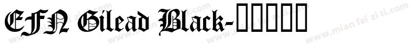 EFN Gilead Black字体转换